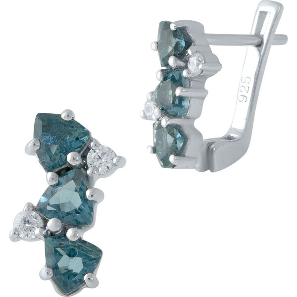 

Серьги из серебра с топазами и куб. циркониями (1689763)