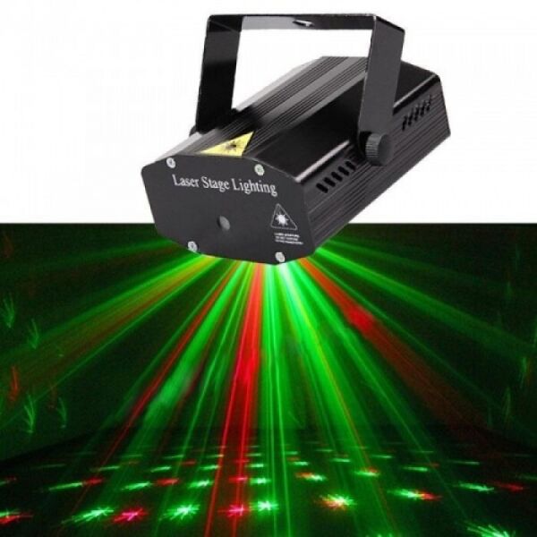 

Лазерный проектор Диско LASER HJ09 2in1 Laser Stage с триногой Черный