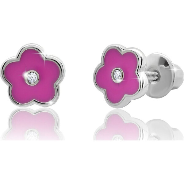 

Серьги из серебра с эмалью и Swarovski Zirconia (1695169)