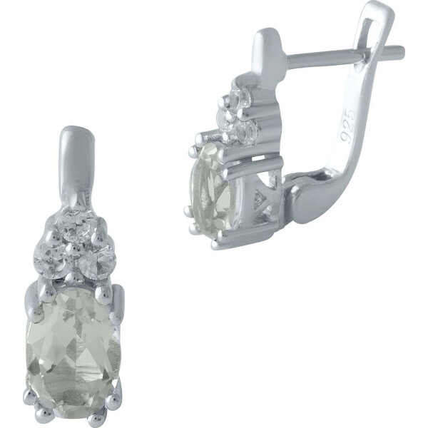 

Серьги из серебра с аметистами и куб. циркониями (1699575)