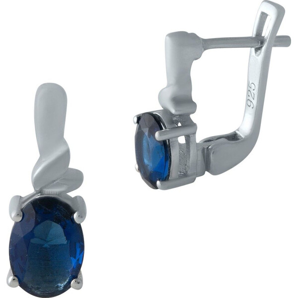 

Серьги из серебра с сапфирами (синт.) (1700508)