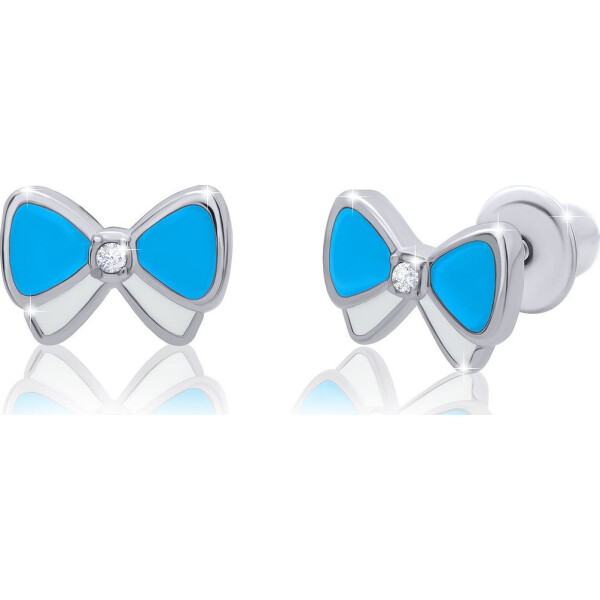 

Серьги из серебра с эмалью и Swarovski Zirconia (1705281)