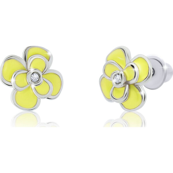 

Серьги из серебра с эмалью и Swarovski Zirconia (1705486)