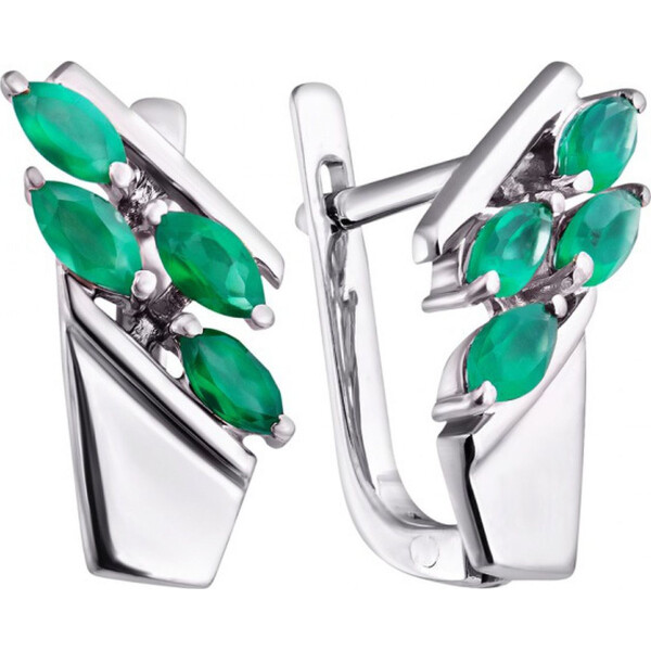 

Серьги из серебра с агатами (1716388)