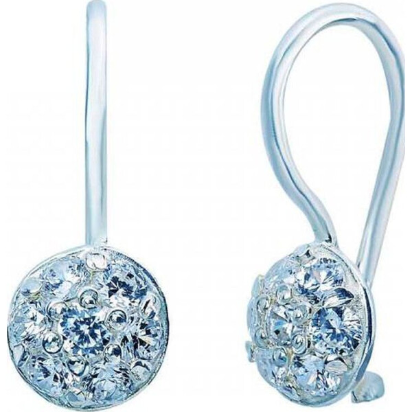 

Серьги из серебра с куб. циркониями (255864)