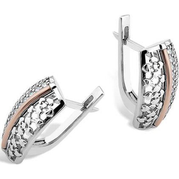 

Серьги из серебра с куб. циркониями (268050)
