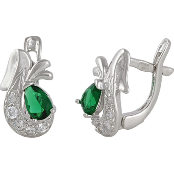 

Серьги из серебра с куб. циркониями (274895)