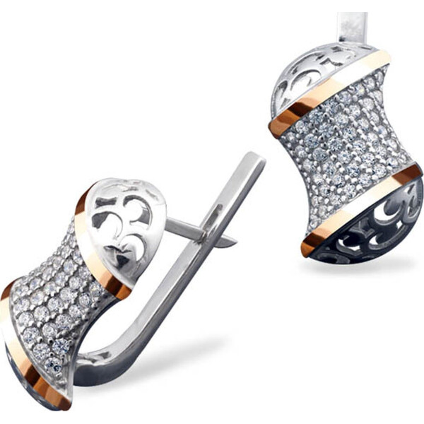 

Серьги из серебра с куб. циркониями (284101)