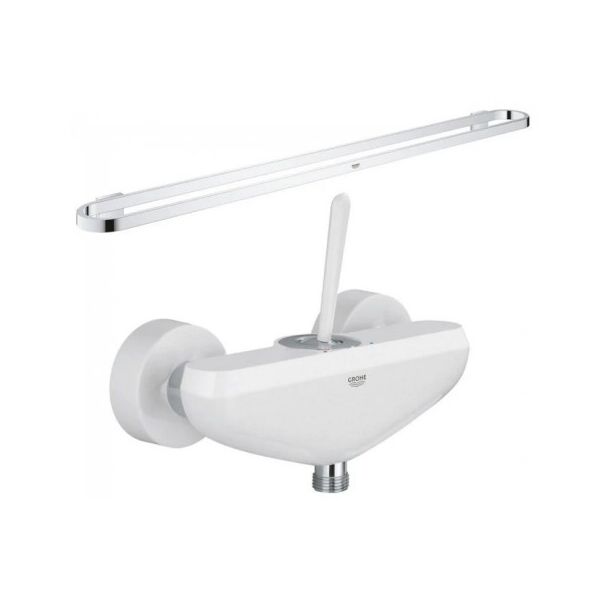 

Набор Grohe 23430LS041058000 смеситель для душа Eurodisc Joy 23430LS0 + полотенцедержатель Selection 41058000 белый (81351)