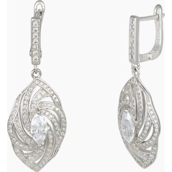 

Серьги из серебра с куб. циркониями (483369)