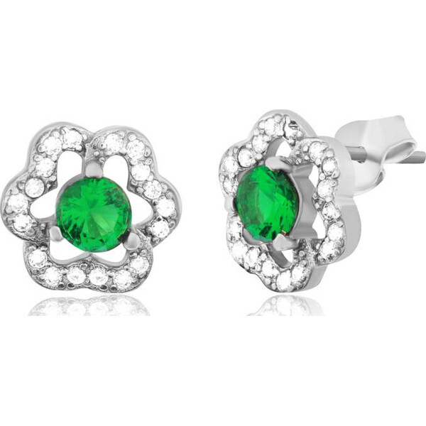

Серьги из серебра с куб. циркониями (862204)