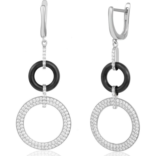 

Серьги из серебра с куб. циркониями (862219)