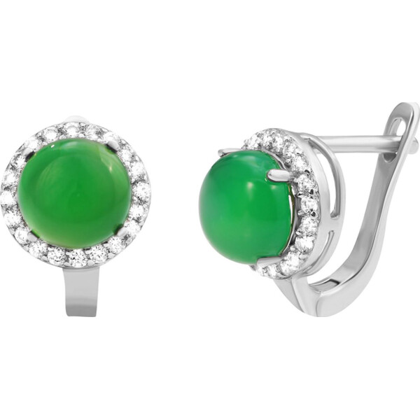 

Серьги из серебра с куб. циркониями (862565)