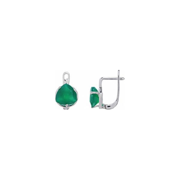 

Серьги из серебра с агатами (146660)