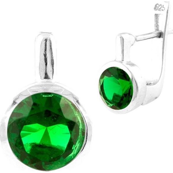 

Серьги из серебра с изумрудами (синт.) (1551780)