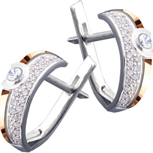 

Серьги из серебра с куб. циркониями (171703)