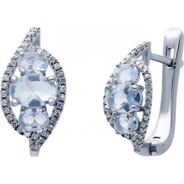 

Серьги из серебра с куб. циркониями (309308)