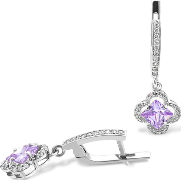 

Серьги из серебра с куб. циркониями (823947)