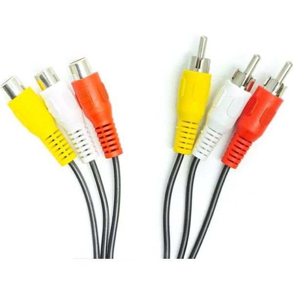 

Кабель PowerPlant 3*RCA (M) - 3*RCA (F), 1 м (CA912049)