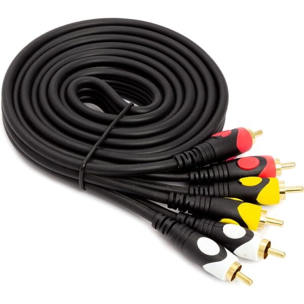 

Кабель PowerPlant 3xRCA (M) - 3xRCA (M), 1.5 м (CA911714)