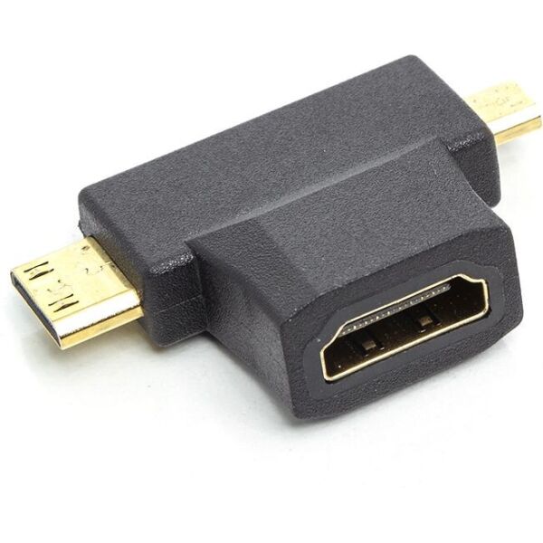 

Кабель PowerPlant HDMI (F) - mini HDMI (M) / micro HDMI (M) (CA912056)