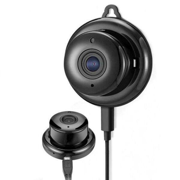 

WiFi мини камера ночного видения Konlen KL-Q1, 2 Мп, HD 720P, SD карты до 64 Гб Черная