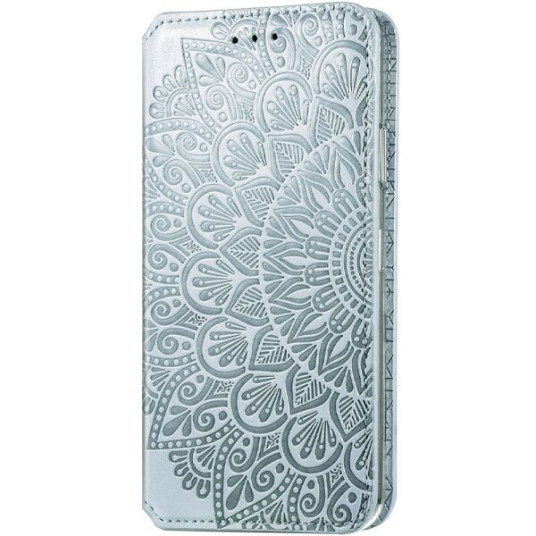

Кожаный чехол книжка GETMAN Mandala (PU) для Xiaomi Redmi 9A Серый