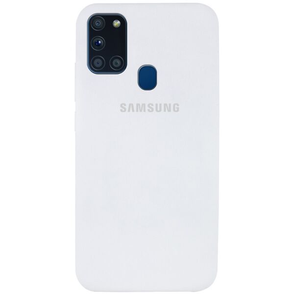 

Чехол Silicone Cover Full Protective (AA) для Samsung Galaxy A21s Белый / White