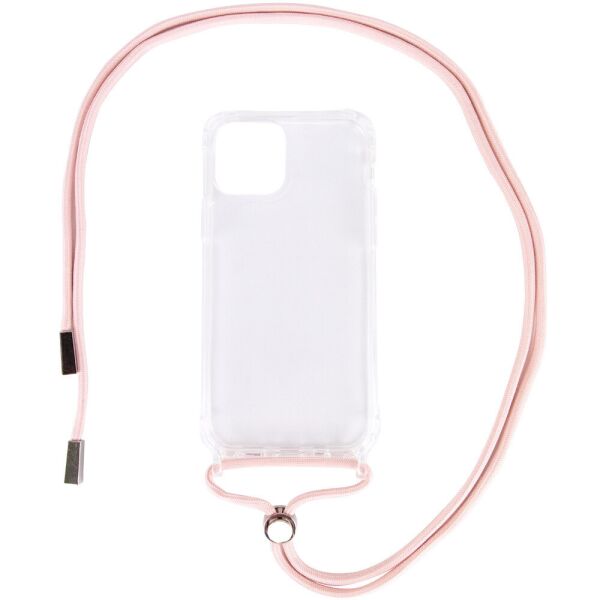 

Чехол TPU Crossbody Transparent для Apple iPhone 11 Pro Max (6.5") Пудровый
