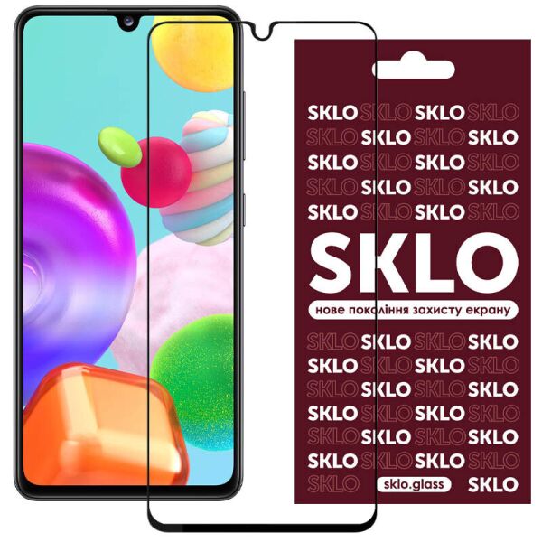 

Защитное стекло SKLO 3D (full glue) для Samsung Galaxy A41