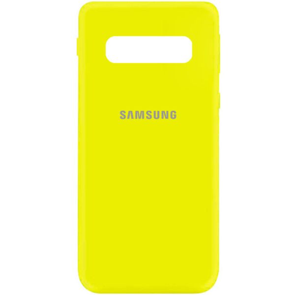 

Чехол Silicone Cover My Color Full Protective (A) для Samsung Galaxy S10 Желтый / Flash
