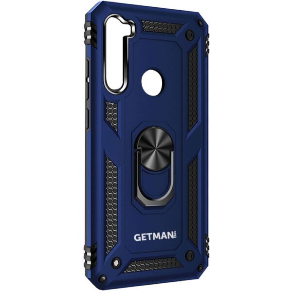 

Ударопрочный чехол GETMAN Serge Ring for Magnet для Samsung Galaxy A21 Темно-синий