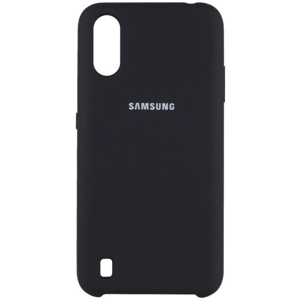 

Чехол Silicone Cover (AA) для Samsung Galaxy A01 Черный / Black