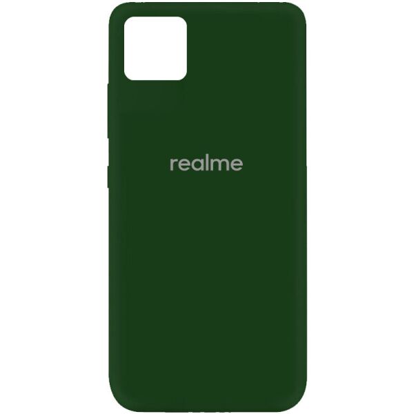 

Чехол Silicone Cover My Color Full Protective (A) для Realme C11 Зеленый / Dark green