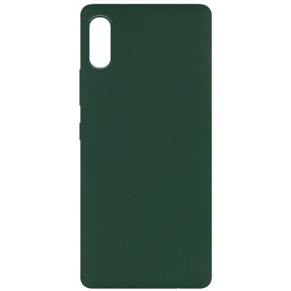 

Чехол Silicone Cover Full without Logo (A) для Samsung Galaxy A02 Зеленый / Dark green