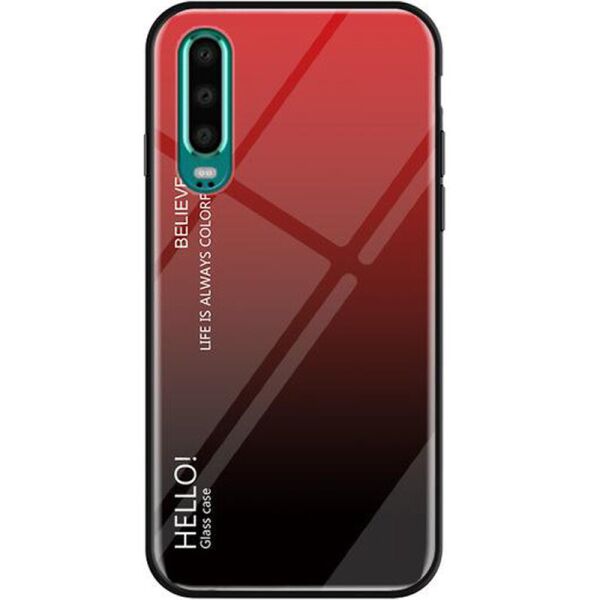 

TPU+Glass чехол Gradient HELLO для Huawei P30