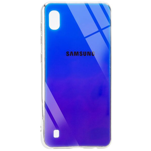 

TPU+Glass чехол Gradient Rainbow с лого для Samsung Galaxy A10 (A105F) Синий