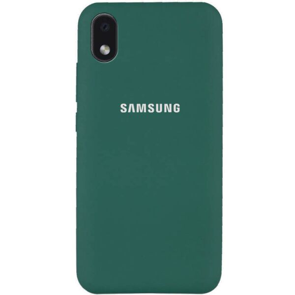 

Чехол Silicone Cover Full Protective (AA) для Samsung Galaxy M01 Core / A01 Core Зеленый / Pine green