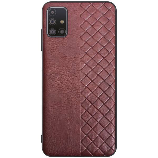 

Кожаная накладка WeaveSide (PU) для Samsung Galaxy M31s Темно-коричневый