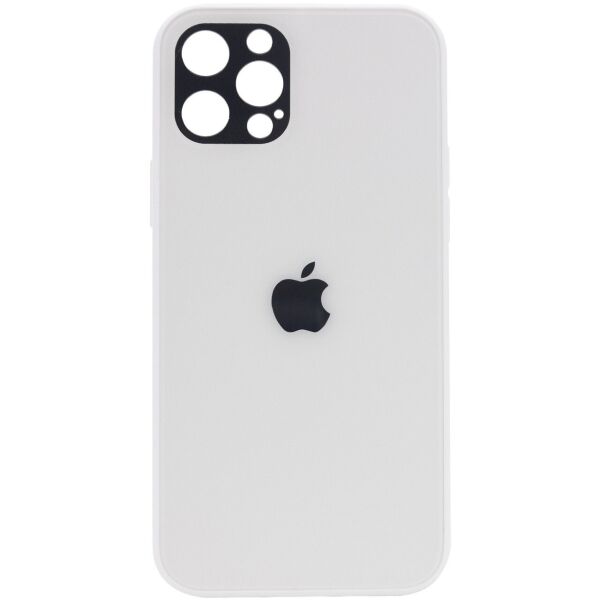 

TPU+Glass чехол GLOSSY Logo Full camera для Apple iPhone 12 Pro Max (6.7") Белый