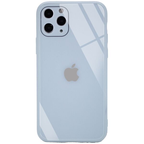 

TPU+Glass чехол GLOSSY Logo Full camera (opp) для Apple iPhone 11 Pro (5.8") Голубой