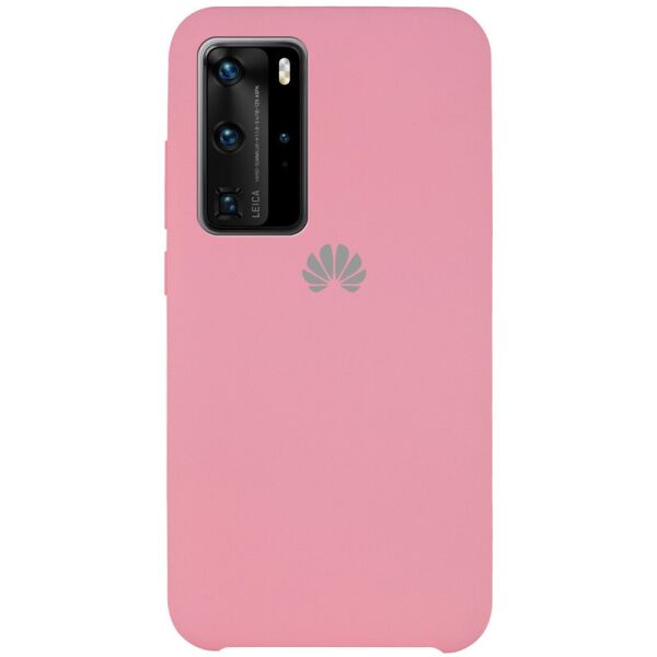

Чехол Silicone Cover (AAA) для Huawei P40 Pro Розовый / Light pink