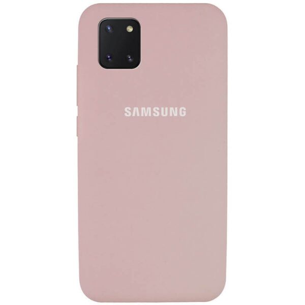 

Чехол Silicone Cover My Color Full Protective (A) для Samsung Galaxy Note 10 Lite (A81) Розовый / Pink Sand