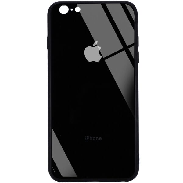 

TPU+Glass чехол GLOSSY Logo Full camera (opp) для Apple iPhone 6/6s plus (5.5") Черный