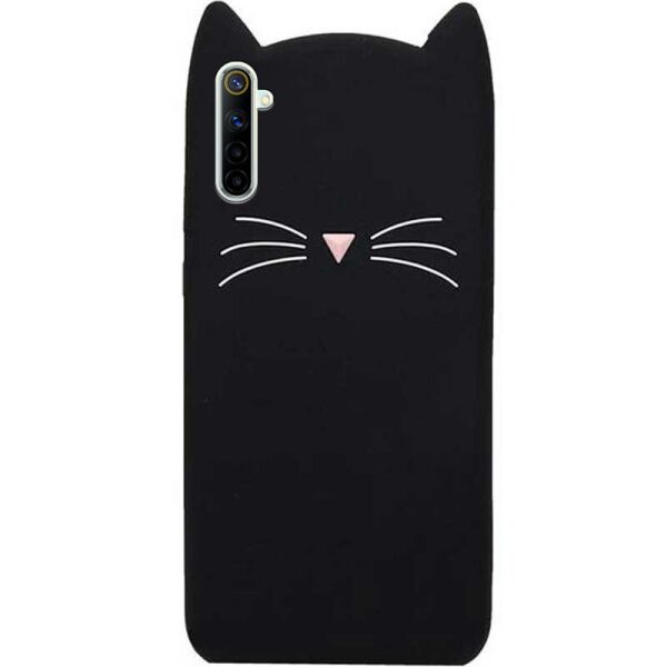 

Силиконовая накладка 3D Cat для Realme 6 Pro