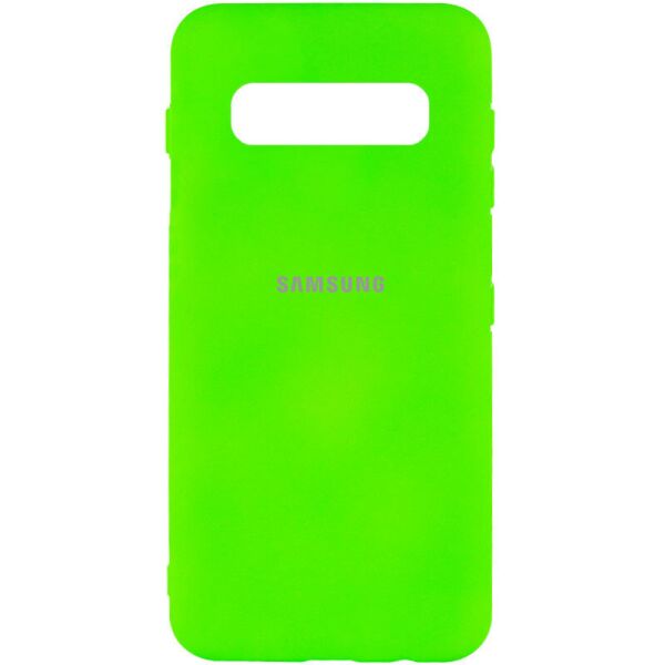 

Чехол Silicone Cover My Color Full Protective (A) для Samsung Galaxy S10 Салатовый / Neon green