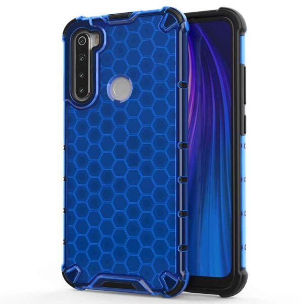 

Ударопрочный чехол Honeycomb для Xiaomi Redmi Note 8 Синий