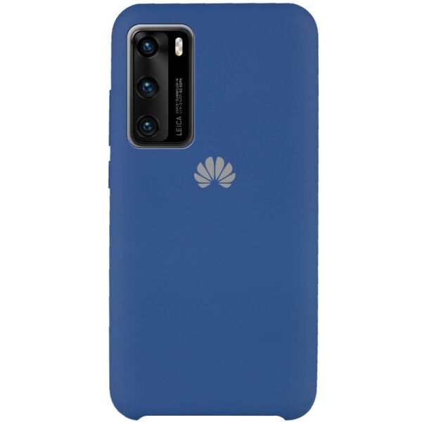 

Чехол Silicone Cover (AAA) для Huawei P40 Синий / Blue