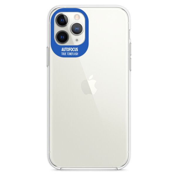

TPU чехол Epic clear flash для Apple iPhone 11 Pro Max (6.5") Бесцветный / Синий