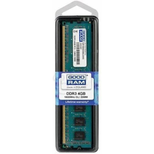 

Оперативная память DDR3 4GB 1600 MHz Goodram (GR1600D364L11S/4G)